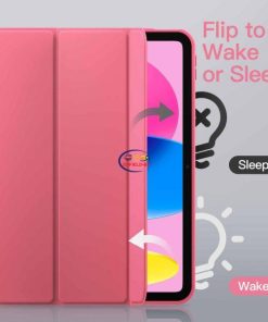 eNField-BD.COM JETech Matte iPad A16 Case | Pencil Holder + Slim Stand Cover| Pink Cases & Screen Protector  