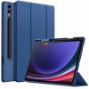 eNField-BD.COM JETech Samsung Tab S9+ Case with S Pen Holder & Tri-Fold Stand | Navy Cases & Screen Protector
