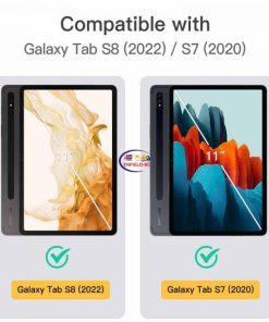 eNField-BD.COM JETech Slim Folio Case for Samsung Tab S8/S7 with S Pen | Black Cases & Screen Protector  