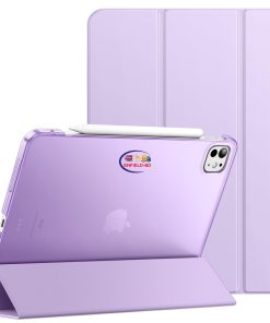 eNField-BD.COM JETech Slim Smart Cover for iPad Pro 11″ M4 | 2024 | Purple Cases & Screen Protector