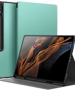 eNField-BD.COM JETech Tab S8 Ultra Case 14.6″ | Slim Folio with S Pen Slot | Green Cases & Screen Protector  