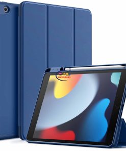 eNField-BD.COM JETech iPad 10.2 Case 9th/8th/7th Gen | Pencil Holder & Slim Fit | Navy Cases & Screen Protector  