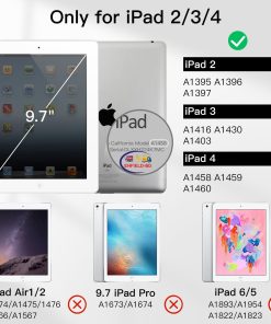 eNField-BD.COM JETech iPad 2/3/4 Smart Case | Auto Wake/Sleep Cover | Blue Cases & Screen Protector