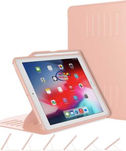 eNField-BD.COM JETech iPad 9.7 Case 2018/2017 | Shockproof + Pencil Slot | Rose Gold Cases & Screen Protector