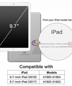 eNField-BD.COM JETech iPad 9.7 Case | Rugged 360° Stand with Screen Guard | Blue Cases & Screen Protector  