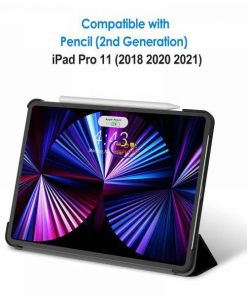 eNField-BD.COM JETech iPad Pro 11 Case (2022–2018) with Pencil Support | Black Cases & Screen Protector  