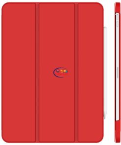 eNField-BD.COM JETech iPad Pro 11 Case (2022–2018) with Pencil Support | Red Cases & Screen Protector