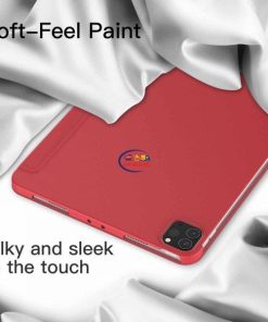 eNField-BD.COM JETech iPad Pro 11″ Case (2018–2022) | Smart Stand Cover | Red Cases & Screen Protector