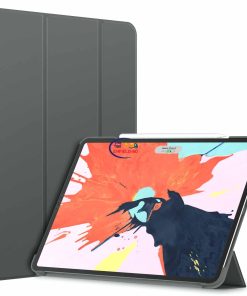 eNField-BD.COM JETech iPad Pro 12.9 Case | Pencil Support | Auto Wake/Sleep | Dark Grey Cases & Screen Protector