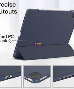 eNField-BD.COM JETech iPad Pro 12.9″ Case (2018–2020) | Slim Smart Cover | Navy Cases & Screen Protector  