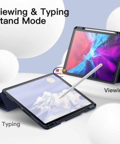 eNField-BD.COM JETech iPad Pro 12.9″ Case 2020/2018) | Pencil Holder & Auto Wake | Navy Cases & Screen Protector  