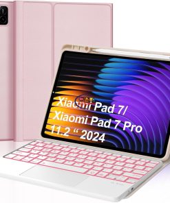 eNField-BD.COM Xiaomi Official Keyboard Case for Pad 7 / Pad 7 Pro | Pink Cases & Screen Protector  