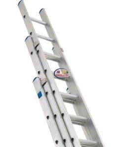 eNField-BD.COM 38ft Aluminum Sliding Ladder | 3 Part Extendable & Strong Others  