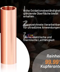 eNField-BD.COM Premium 0.05mm Copper Foil | Ultra Thin & Conductive Industrial And Scientific  