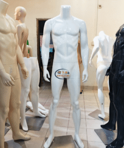 eNField-BD.COM Premium White Headless Male Fiberglass Mannequin – 6ft Mannequins And Display Dummy