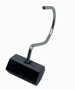 Alternative view of 12 Pc Black Cylinder Shower Hooks - Heavy Duty Rustproof Metal | Black