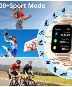 eNField-BD.COM COLMI P80 Smartwatch Type-C Charging & Flashlight | Gold Smart Watch  