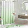 eNField-BD.COM Creative Home Ombre 16-Piece Shower Set | Sage/White 70″x72″ Home & Living