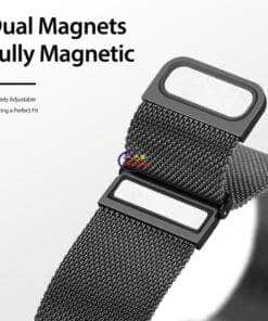 eNField-BD.COM Dux Ducis Milanese 22mm Stainless Steel Strap | Black Smart Watch  