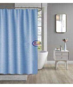 eNField-BD.COM Executive 100% Polyester Waterproof Diamond Shower Curtain 180x200cm | Blue Home & Living