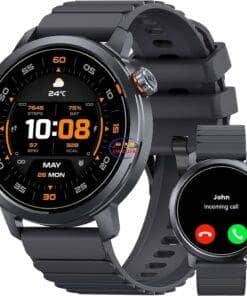 eNField-BD.COM KOSPET Men’s Smart Watch 25-Day Battery AMOLED IP68 | Black Smart Watch  
