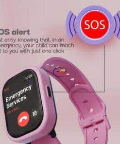eNField-BD.COM LAGENIO K3 4G Kids Smartwatch GPS AI & Waterproof | Pink Smart Watch  