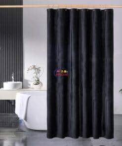 eNField-BD.COM Luxury 260 GSM Waterproof Shower Curtain 72×72 | Black Velvet Home & Living  