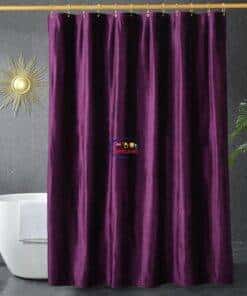 eNField-BD.COM Luxury 260 GSM Waterproof Shower Curtain 72×72 | Dark Purple Home & Living  