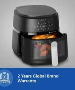 eNField-BD.COM PHILIPS NA120/00 Air Fryer 90% Less Fat 4.2L Rapid Air | Black Air Fryer  