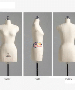 eNField-BD.COM Professional Dress Form Mannequin for Design & Tailoring | Adjustable Sewing Mannequin for Precision Dressmaking | Professional Tailor’s Mannequin with Metal Stand Half Body Mannequin