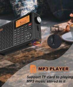 eNField-BD.COM XHDATA D-109 DSP AM/FM/SW/AIR Radio w/ MP3 | Black Others