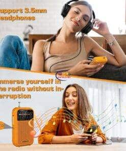 eNField-BD.COM XHDATA D-220 DSP AM/FM/SW Radio w/ Bluetooth | Orange Others  