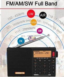 eNField-BD.COM XHDATA D-808 Premium DSP Radio Receiver | Black Others  