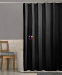 eNField-BD.COM ZENNA Home Water-Repellent Microfiber Shower Liner 70×72 | Black Home & Living  