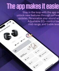 eNField-BD.COM Bose Ultra Open Earbuds | Bluetooth OpenAudio | 48H Playtime | Moonstone Blue Earphones / Headset