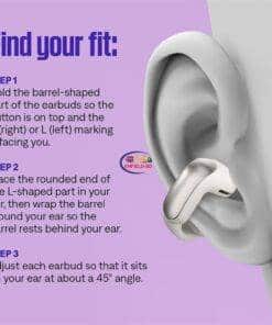 eNField-BD.COM Bose Ultra Open Earbuds | Bluetooth OpenAudio | 48H Playtime | Moonstone Blue Earphones / Headset