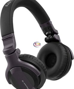 eNField-BD.COM Pioneer DJ HDJ-CUE1 Headphones Black Bundle w/ Case & Cloth Earphones / Headset  