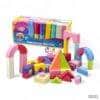 eNField-BD.COM Puzzle Fun EVA Foam Blocks – 50-Piece Set for Kids 3Y+ Toys