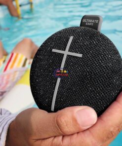 eNField-BD.COM UE MINIROLL Waterproof Bluetooth Speaker | Black | with Big Bass Earphones / Headset  