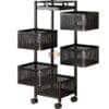 Wide Type Trolley Kitchen Rack High Capacity Storage Cart Bangladesh