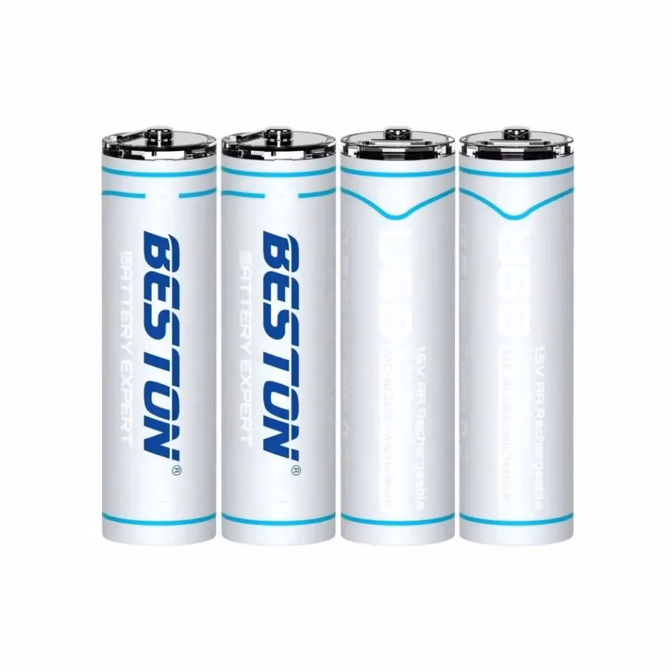 Beston AA lithium rechargeable battery angle view Dhaka