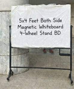 5x4 Feet Both Side Magnetic Whiteboard 4-Wheel Stand BD