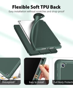 ipad 10.2 tri fold smart case pencil holder 7th 8th 9th gen