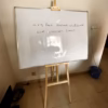 3x4 Feet Whiteboard With SS Stand | Double Sided & Reversible