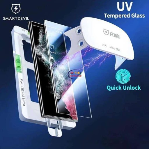SmartDevil Tempered Glass Protector Full Glue UV Samsung Galaxy S23 Ultra Cases & Screen Protector