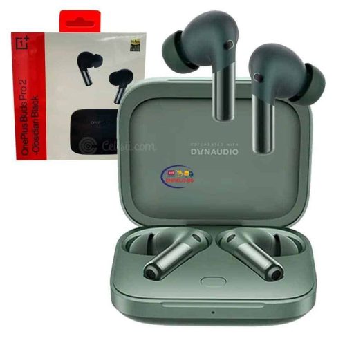OnePlus Buds Pro 2 True Wireless Noise Cancelling Earbuds | Green Black Wireless Earbuds