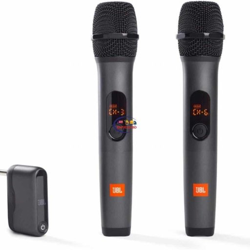 JBL Wireless 2 Microphone System High Vocal Quality | Black Gadget