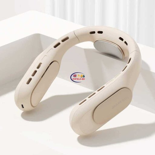 JJISULIFE FA35 PRO Bladeless Portable Neck Fan | Off White Earphones / Headset
