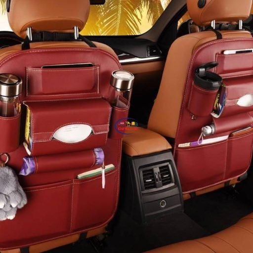 Enfield-bd.com Bike & Car Home & Living 2022 New Car Seat back Storage Organizer Bag Universal PU Leather Multifunction Storage Box Stowing Tidying Pocket Auto Styling