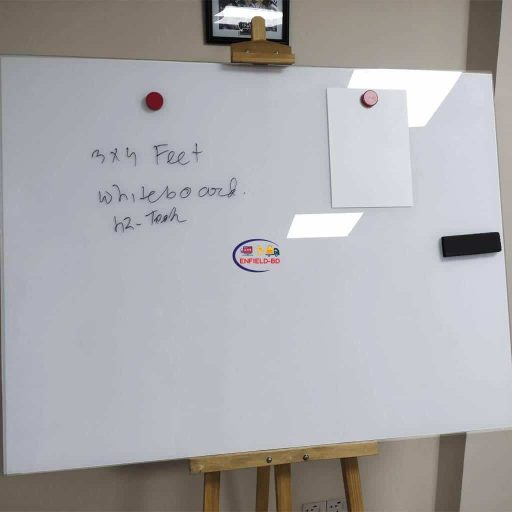 4.5 × 1.5 Feet Magnetic Glass Whiteboard Ultra White Frameless Dry-Erase with installation Magnetic Glass Whiteboard